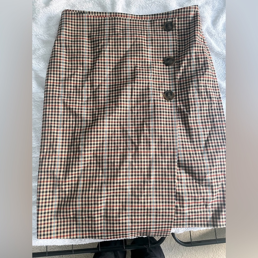 Banana Republic Plaid pencil skirt
